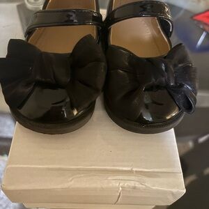 Black Bow Kids Shoes